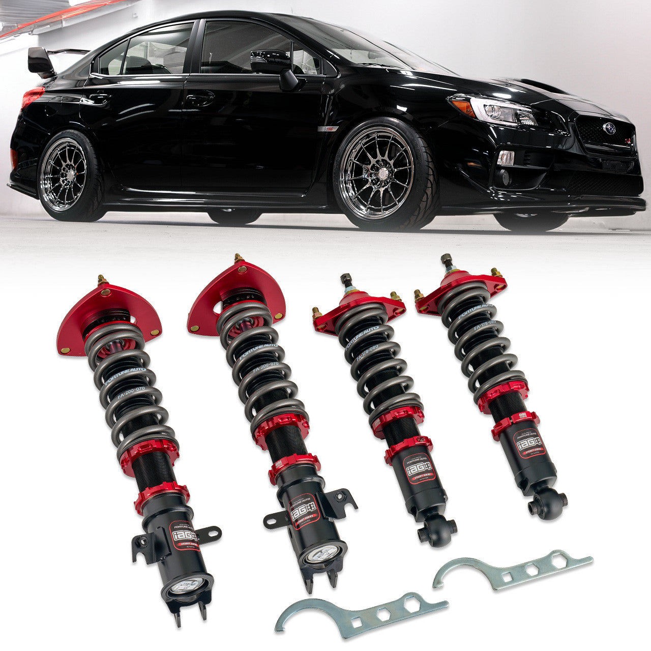 IAG Spec Street Series Coilovers by Fortune Auto 04-21 STI/ 02-24 WRX