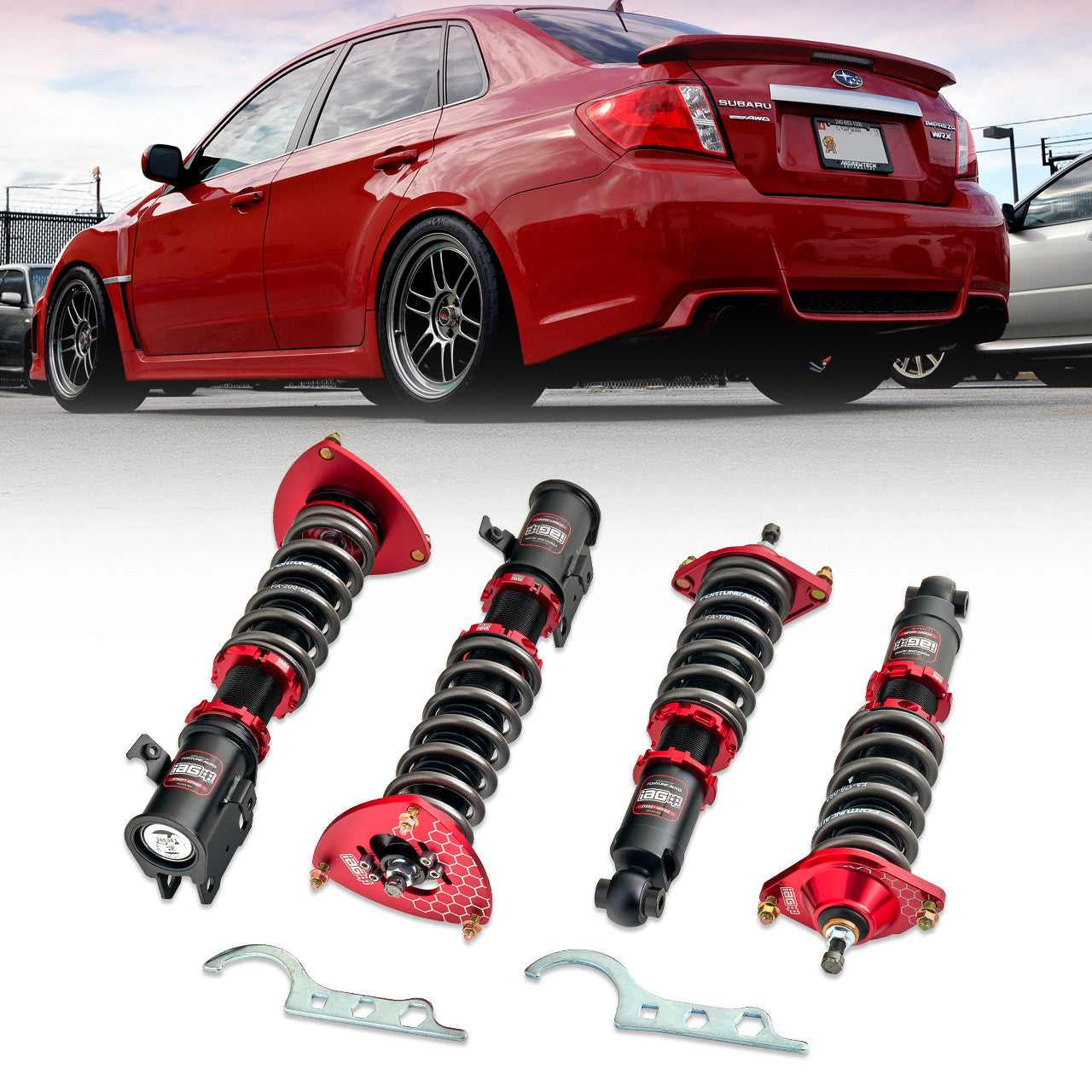 IAG Spec Street Series Coilovers by Fortune Auto 04-21 STI/ 02-24 WRX