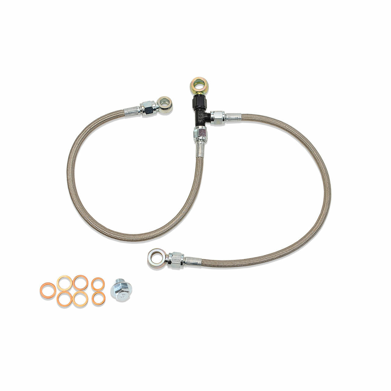 IAG Stock Location Turbo Oil Feed & AVCS Line For 2006-14 Subaru WRX, 04-21 STI, 05-09 LGT, 04-08 FXT